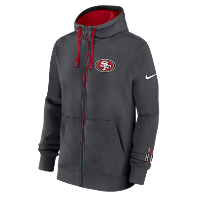 San Francisco 49ers Playbook Page Club Men's Nike NFL Full-Zip